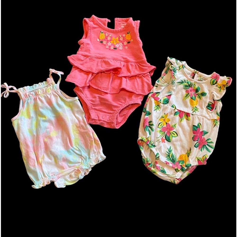 Baby Girl Romper Bundle - Size 6 Months